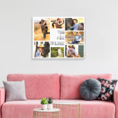 You are the One 7 Photo Collage Gray Marble キャンバスプリント (インサイチュ (リビング))