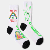 You are the Prize! Graphic Socks ソックス (右)