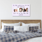 You Are the World – 写真カスタムMOM Canvas Print キャンバスプリント (インサイチュ (寝室))