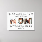 You Are the World – 写真カスタムMOM Canvas Print キャンバスプリント (正面)