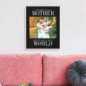 You Are The World Mother's Day Photo Canvas キャンバスプリント (インサイチュ (リビング))