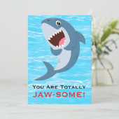 You Are Totally JAW-SOME Funny Shark Valentine's  シーズンカード (スタンド正面)