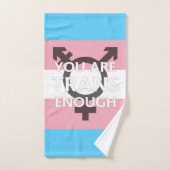 YOU ARE TRANS ENOUGH - Transgender Pride ハンドタオル (ハンドタオル)