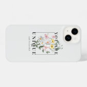 You are Unique Floral Slogan iPhoneケース (裏面横)