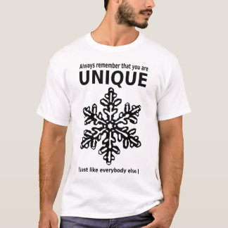 You are unique tシャツ