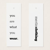You Are What You衣服 – ロゴウェアつるラベル (正面&裏面)