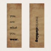 You Are What You衣服 – ロゴウェアつるラベル (正面&裏面)