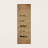 You Are What You衣服 – ロゴウェアつるラベル (正面)