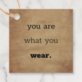 You Are What You衣服 – ロゴウェアつるラベル フェイバータグ (正面)