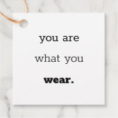 You Are What You衣服 – ロゴウェアつるラベル フェイバータグ (正面)