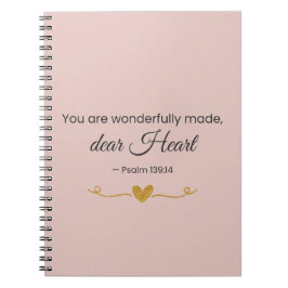 You Are Wonderfully Made – Psalm 139:14 Notebook ノートブック