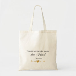 You Are Wonderfully Made – Psalm 139:14 Tote Bag トートバッグ