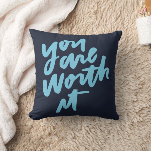 You are worth it クッション (ブランケット)