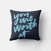 You are worth it クッション (裏面)