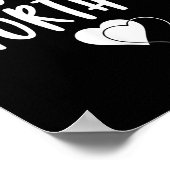 You Are Worth It Cute Motivational Women Hearts De ポスター (角)