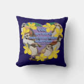 You are worth more than many sparrows クッション (正面)