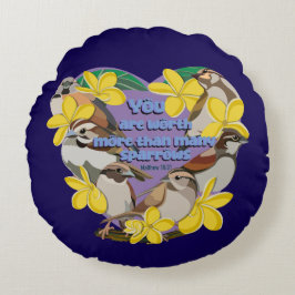 You are worth more than many sparrows ラウンドクッション