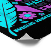 You Are Worthy Loved Needed Enough Suicide Prevent ポスター (角)