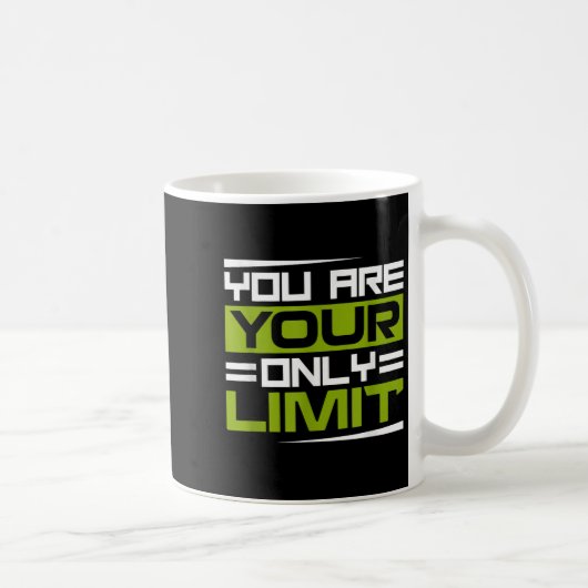 You Are Your Only Limit, Insration And Motivation コーヒーマグカップ (右)
