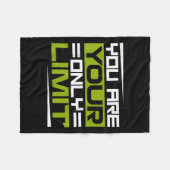 You Are Your Only Limit, Insration And Motivation  フリースブランケット (正面(横))