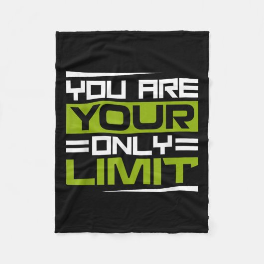 You Are Your Only Limit, Insration And Motivation  フリースブランケット (正面)
