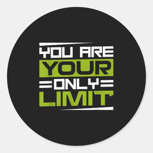 You Are Your Only Limit, Insration And Motivation  ラウンドシール (正面)
