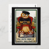 You Auto Haveハッピーハローウィン ポストカード (正面/裏面)