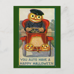 You Auto Have Happy Halloe`en ポストカード