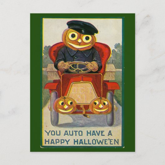 You Auto Have Happy Halloe`en ポストカード (正面)