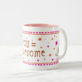 you=awesomeマグ ツートーンマグカップ (正面右)