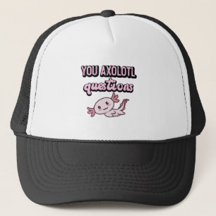 You Axolotl質問レトロ90sかわいいAxolotl キャップ