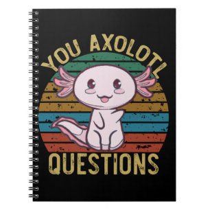You Axolotl質問レトロ90s おもしろい Axolotl ノートブック
