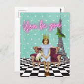 You Be Empowering Girl ポップ・アートの Artポストカード ポストカード (正面/裏面)