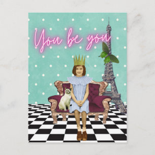 You Be Empowering Girl ポップ・アートの Artポストカード ポストカード
