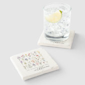 You Belong Among the Wildflowers ストーンコースター (横)