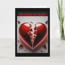 You Broke My Heart. カード