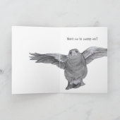 You broke up? Folded Greeting Card カード (内部)