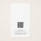 You Business Logo QRコードイヤリングディスプレイカード (裏面)