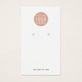 You Business Logo QRコードイヤリングディスプレイカード (正面)