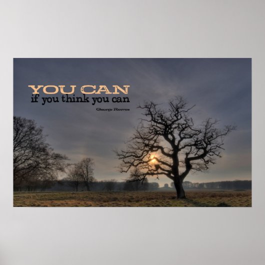 You Can やる気を起こさせる Posterプリント ポスター (正面)