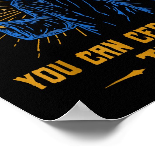 You Can Certainly Try Skeleton Wizard Fantasy Meme ポスター (角)