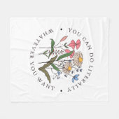 You Can Do Anything You Want, Wildflowers フリースブランケット (正面(横))