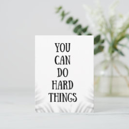 you can do hard things ポストカード