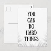you can do hard things ポストカード (正面/裏面)