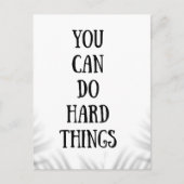 you can do hard things ポストカード (正面)