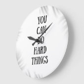 you can do hard things ラージ壁時計 (傾斜)