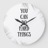 you can do hard things ラージ壁時計 (正面)