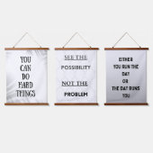 you can do hard things 吊り下げ型タペストリー (トリプル)