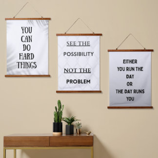 you can do hard things 吊り下げ型タペストリー