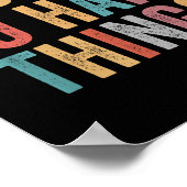 You Can Do Hard Things Motivational Quote Teacher ポスター (角)